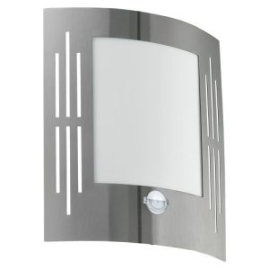 EGLO CITY STAINLESS STEEL WALL LIGHT