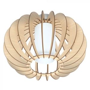 EGLO STELLATO.1 MAPLE WOOD PENDANT