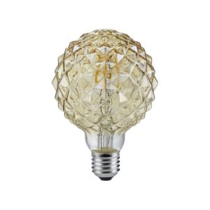 4W LED FACETED SHAPE FILAMENT LAMP - AMBERGLASS