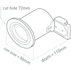 FIXED FIRE RATED DOWNLIGHT
