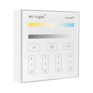 BATTERY POWERED RF WALL PANEL 4 ZONE REMOTE CONTRO