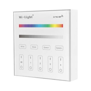 BATTERY POWERED RF WALL PANEL 4 ZONE REMOTE CONTRO