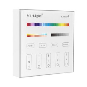 BATTERY POWERED RF WALL PANEL 4 ZONE REMOTE CONTRO