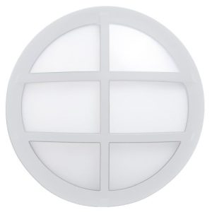 TALPA 12W LED BULKHEAD GRILL WHITE BEZEL RING