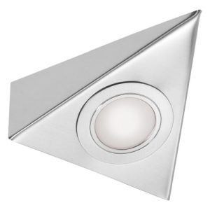 TRIANGLE LED CABINET DOWNLIGHT BRUSHED NICKEL