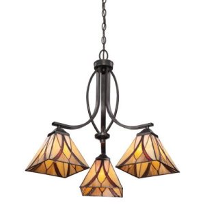 ELSTEAD QZ/ASHEVILLE3 ASHEVILLE 3 LIGHT CHANDELIER