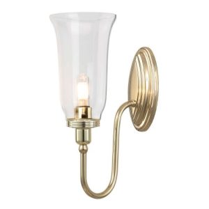 ELSTEAD BATH BLAKE WALL LIGHT POL/BRA