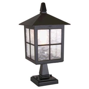 ELSTEAD WINCHESTER 1 LIGHT PEDESTAL LANTERN