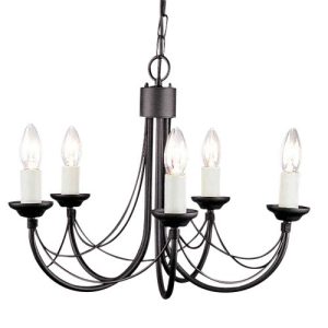 ELSTEAD CARISBROOKE 5 LIGHT CHANDELIER