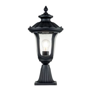 ELSTEAD CHICAGO 1 LIGHT SMALL PEDESTAL LANTERN
