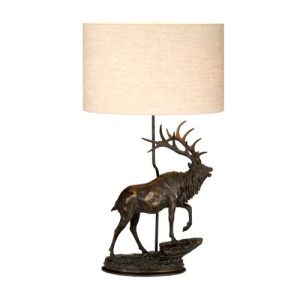 ELSTEAD ANGUS 1 LIGHT TABLE LAMP WITH OVAL SHADE