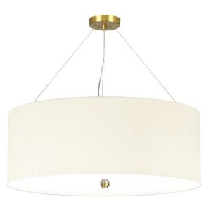 ELSTEAD PEARCE 26" PENDANT WITH AGED BRASS CEILING PAN