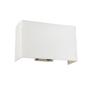 ELSTEAD RILEY LARGE SQUARE WALL LIGHT WITH POLISHED CHROME BACK PLATE
