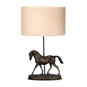 ELSTEAD SPIRIT 1 LIGHT TABLE LAMP WITH OVAL SHADE