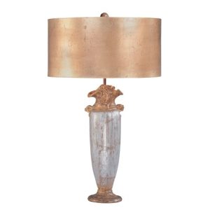 ELSTEAD BIENVILLE 1 LIGHT TABLE LAMP - SILVER/GOLD
