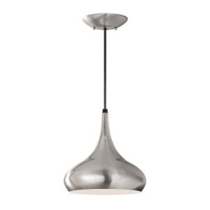 ELSTEAD BESO 1 LIGHT MEDIUM PENDANT  - BRUSHED STEEL