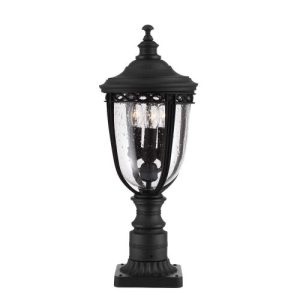 ELSTEAD ENGLISH BRIDLE 3 LIGHT MEDIUM PEDESTAL - BLACK