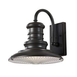 ELSTEAD REDDING STATION 1 LIGHT MEDIUM WALL LANTERN - RESTORATION BRONZE