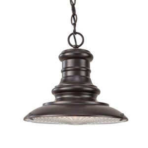 ELSTEAD REDDING STATION 1 LIGHT MEDIUM CHAIN LANTERN - RESTORATION BRONZE