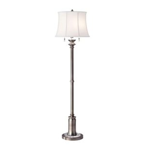 ELSTEAD STATEROOM 2 LIGHT FLOOR LAMP - ANTIQUE NICKEL