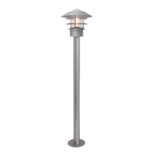 ELSTEAD HELSINGOR 1 LIGHT BOLLARD LANTERN - SILVER
