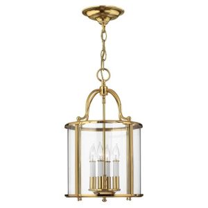 ELSTEAD GENTRY 4 LIGHT MEDIUM PENDANT - POLISHED BRASS