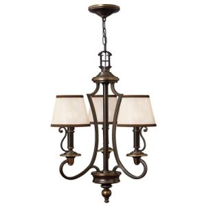 ELSTEAD PLYMOUTH 3 LIGHT CHANDELIER