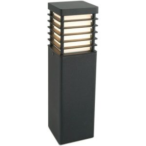 ELSTEAD HALMSTAD 1 LIGHT MEDIUM BOLLARD - BLACK