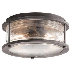 ELSTEAD ASHLAND BAY 2 LIGHT OUTDOOR CEILING FLUSH