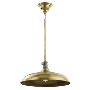 ELSTEAD KL-COBSON-P-BR COBSON 1 LIGHT PENDANT