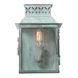 ELSTEAD LAMBETH PALACE 1 LIGHT WALL LANTERN - VERDIGRIS