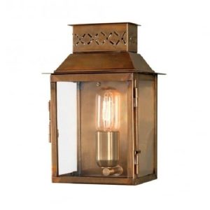ELSTEAD LAMBETT ANTIQUE BRASS LANTERN