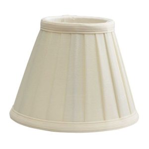ELSTEAD CLIP SHADES PLEATED IVORY CANDLE SHADE