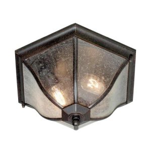 ELSTEAD NEW ENGLAND 2 LIGHT FLUSH LANTERN MEDIUM