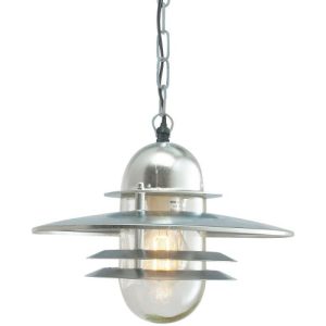 ELSTEAD OSLO 1 LIGHT CHAIN LANTERN - GALVANISED