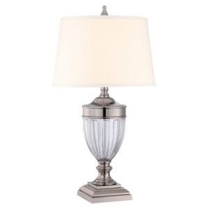 ELSTEAD DENNISON 1 LIGHT TABLE LAMP - POLISHED NICKEL