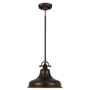 ELSTEAD EMERY 1 LIGHT MEDIUM PENDANT - PALLADIAN BRONZE