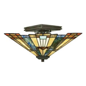 ELSTEAD INGLENOOK 2 LIGHT SEMI-FLUSH