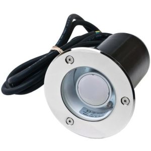 ELSTEAD RENA ROUND 1 LIGHT INGROUND LIGHT STAINLESS STEEL