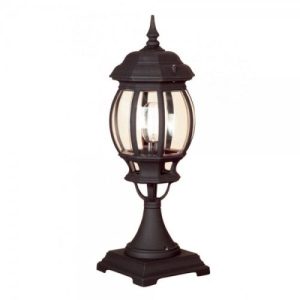 ELSTEAD SEVILLE PEDESTAL LANTERN BLK