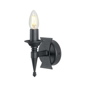 ELSTEAD SAXON 1 LIGHT WALL LIGHT - BLACK