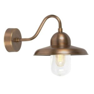 ELSTEAD SOMERTON WALL LANTERN AGED BRASS