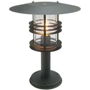 ELSTEAD STOCKHOLM 1 LIGHT GRANDE PEDESTAL - BLACK