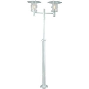 ELSTEAD STOCKHOLM 2 LIGHT TWIN LAMP POST - GALVANISED