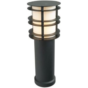 ELSTEAD STOCKHOLM 1 LIGHT MEDIUM BOLLARD - BLACK