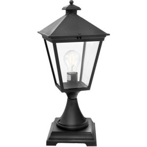 ELSTEAD TURIN 1 LIGHT PEDESTAL - BLACK