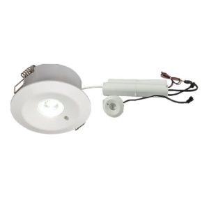 KNIGHTSBRIDGE 230V IP20 3W LED EMERGENCY DOWNLIGHT 6000K (MAINTAINED/NON-MAINTAINED USE)