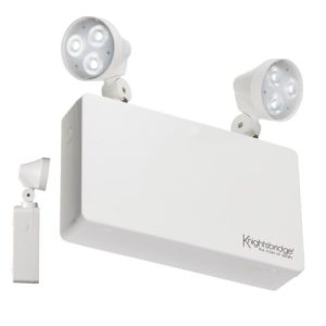KNIGHTSBRIDGE 230V IP20 6W LED TWIN SPOT EMERGENCY LIGHT