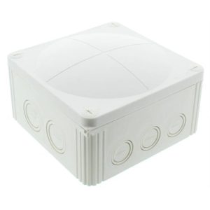 140X140X82 IP66 WHITE JUNCTION BOX (+ TERMS) 1LTR 10ML