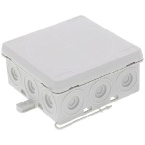 86X86X41MM SQUARE IP55 KA12 ENCLOSURE WITH PUSH LID (EMPTY)